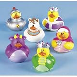 Lot of (12) Fairy Tale Rubber Duck Ducky Party Favors