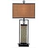 Kenroy Home Plateau Table Lamp with 15 inch Gold Fabric shade