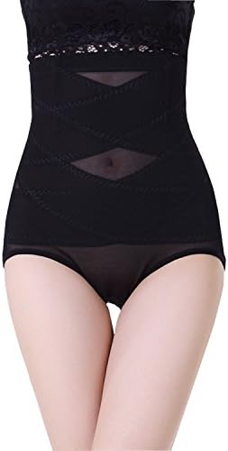 Bapabag® Women's High Waist Postpartum Recovery Panties Shapewear Briefs (L, Black)