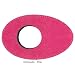 Oval Long Red Ultrasuede Microfiber Eyecushion