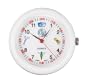 Prestige Medical Analog Stethoscope Watch with Medical Symbols, White