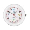 Prestige Medical Analog Stethoscope Watch with Medical Symbols, White