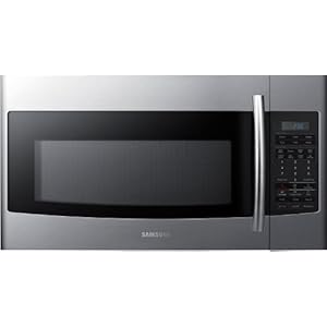 Samsung SMH1816S 30 in 1.8 cu. ft. Over the Range Microwave 1,100 Watts, 400 CFM - Stainless Steel Samsung SMH1816S 30 in 1.8 cu. ft. Over the Range Microwave 1,100 Watts, 400 CFM - Stainless Steel