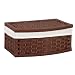Whitney Curved Basket with Lid Stained