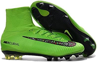 ErikDicken Shoes Mens Mercurial Superfly V FG Green Football Soccer Boots Size US11