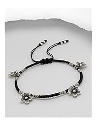 Flower Cotton Waxed Thread Bracelet In 97