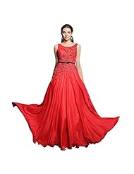 Sexy A-line Floor Length Applique Beaded Belted   Sleeveless Evening Dress/Homecoming Dress/Prom Dress/Wedding Party Dress  With a Bow(s) and Pearls