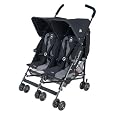 Maclaren Twin Triumph Stroller, Black/Charcoal