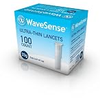 WaveSense Lancets, 33 Gauge, 100 Count Box