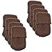 BCP 8pcs Knitting Wool Furniture Socks Table Chair Leg Floor Protector (Brown)