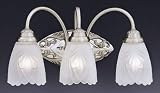 Designers Fountain 4433-CP Florentine Bath / Vanity Light Chrome/Pewter 17-3/4 w x 9-1/2 h x 7-1/2 ext.
