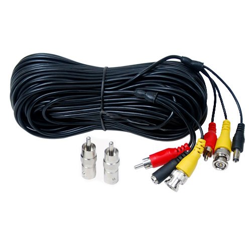 Video Audio Power 50 ft CCTV Security Camera has 2 free BNC RCA Connector ACBVA50 C14