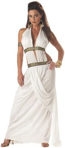 Sexy Spartan Queen Ladies Fancy Dress Greek Grecian Roman Costume Outfit (Women: 6-8) by JADEO