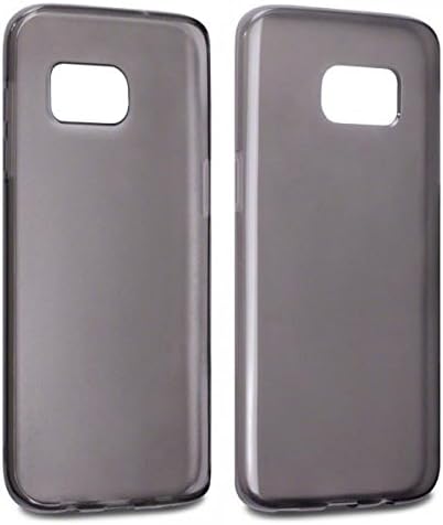 Smoke Black Samsung Galaxy S7 Edge Soft Gel TPU Silicone Case Cover Protector