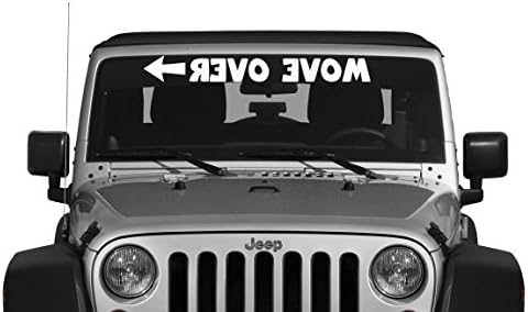 Move Over ➤ Windshield Decal (White)