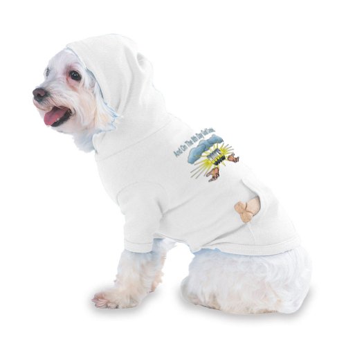 And On The 8th Day God Created BOOKS Hooded (Hoody) T-Shirt with pocket for your Dog or Cat XS White