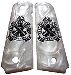 New Resin Pearl Seraph Grips Springfield Style for Colt1911,clone,kimber Full Sz Grip Clones Pistol Springfield Handmade