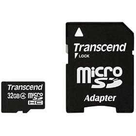 Transcend 32 GB microSDHC Flash Memory Card TS32GUSDHC4E [Amazon Frustration-Free Packaging]