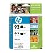 Hewlett Packard HP-92 Twinpack Inkjet Print Cartridges (C9512FN#140) Black