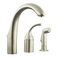 KOHLER K-10441-VS Forte Entertainment Remote Valve Sink Faucet, Vibrant Stainless