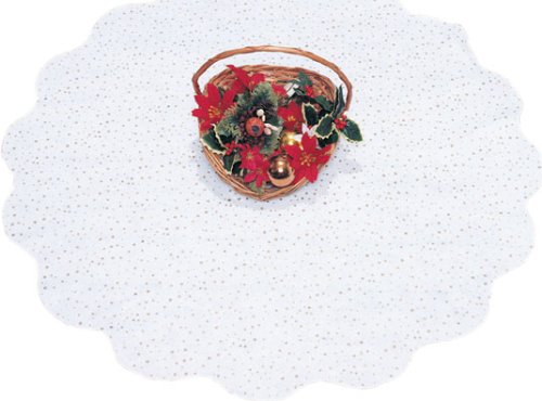 White Glitter Christmas Tree Skirt