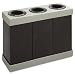 Safco Products - Safco - At-Your-Disposal Recycling Center, Polyethylene, Three 28-gal Bins, Black - Sold As 1 Each - Three 28-gallon bins under one lid. - Moisture-resistant. - Includes decals. - Easy assembly. - Safco Products - Safco - At-Your-Disposal Recycling Center, Polyethylene, Three 28-gal Bins, Black - Sold As 1 Each - Three 28-gallon bins under one lid. - Moisture-resistant. - Includes decals. - Easy assembly. -