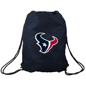 Houston Texans Navy Blue Nylon Drawstring Backpack