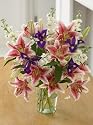 Scent of Spring Bouquet, Eco-Friendly - Veriflora Certified, Purple Iris Bouquet