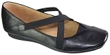 Naturalizer Women's Voyage Mary Janes,Black Softy Sheep Leather/Black Elastic Gore,8 N US