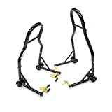 MOTORCYCLE FRONT & REAR COMBO WHEEL LIFT STANDS FORK & SWINGARM STANDS GORILLA STANDS PADDOCK STANDS FITS HONDA, SUZUKI, KAWASAKI, YAMAHA