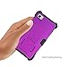 SKYLMW iPhone 4 Case, iPhone 4S Case, Powerful Protection [Built in Kickstand], Hybrid Hard Soft Durable Bumper Case Armor Case Back Cover Case for Apple iPhone 4 4S Purple