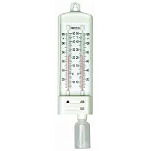 Reed WD-5 Wet-Dry Bulb Hygrometer, -5 to 50 Degrees C Range