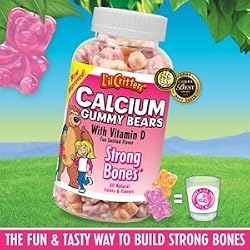 L'il Critters Calcium Gummy Bears With Vitamin D, 200 Gummy Bears Each (Pack of 2)