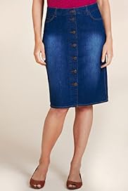Per Una Cotton Rich Denim Pencil Skirt