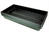 10 Plant Growing Trays (No Drain Holes) - 21" x 11" - Perfect Garden Seed Starter Grow Trays: For Seedlings, Indoor Gardening, Growing Microgreens, Wheatgrass & More - Soil or Hydroponic