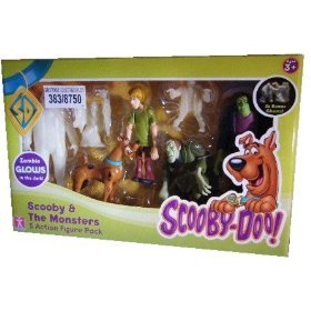 Scooby Doo 7 Figure Monster Set Glow in the Dark