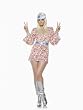 3pc Flower Power Hippie Retro Halloween Costume