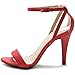 Ollio Women's Pump Shoe High Heel Ankle Strap Dress Sandal