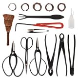 41z9iQABSML. SL160  High Quality 10 Piece Carbon Steel Bonsai Tool Kit Instrument Wire Bag Set Flower Grass Plant Weed Herb