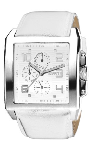 Esprit Herren-Armbanduhr Tetragon Day Chronograph Leder ES102331012