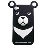 【iPhone4S完全対応】iburg iPhone 4S / 4 フルプロテクション・シリコン ベアー, ブラック IP4-IBG4S-01