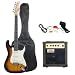 Barcelona Sunburst Electric Guitar Package with 10 Watt Amp - Beginner Kit