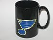 ST. LOUIS BLUES 15 oz. Ceramic COFFEE MUG with Pewter Team Logo