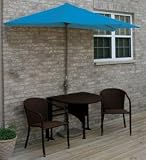 Blue Star Group Deluxe Adena Dining Set with Umbrella