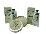 SHAVING BALM, CREAM & SOAP ASSORTMENT- Pre de Provence Solid Shaving Soap in Metal Tin, Shaving Balm & Shaving Cream