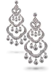 Diamond Chandelier Earrings 18k White Gold
