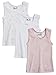 Sportoli™ Girls 3 Pack 100% Cotton Tagless Multi Color Tank Vest Undershirts