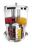 Portable Compact Double Chilled Juice Dispenser with two 5 Litre containers, ideal for Breakfast Buffet Bars, Buffets and Cocktail Bars. No power source required.  from Sunnex