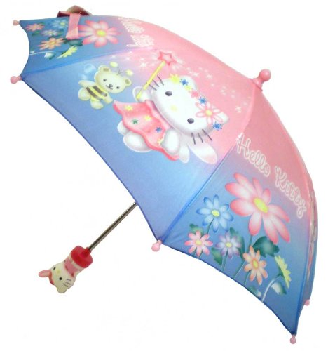 Hello Kitty Fairy Wand Collapsible Umbrella With 3D Handle