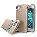 X-Doria iPhone 8, iPhone 7 Case, Stash Series - Hard Shell Hidden Wallet, Utility Case for Apple iPhone 8 & iPhone 7, [Gold]